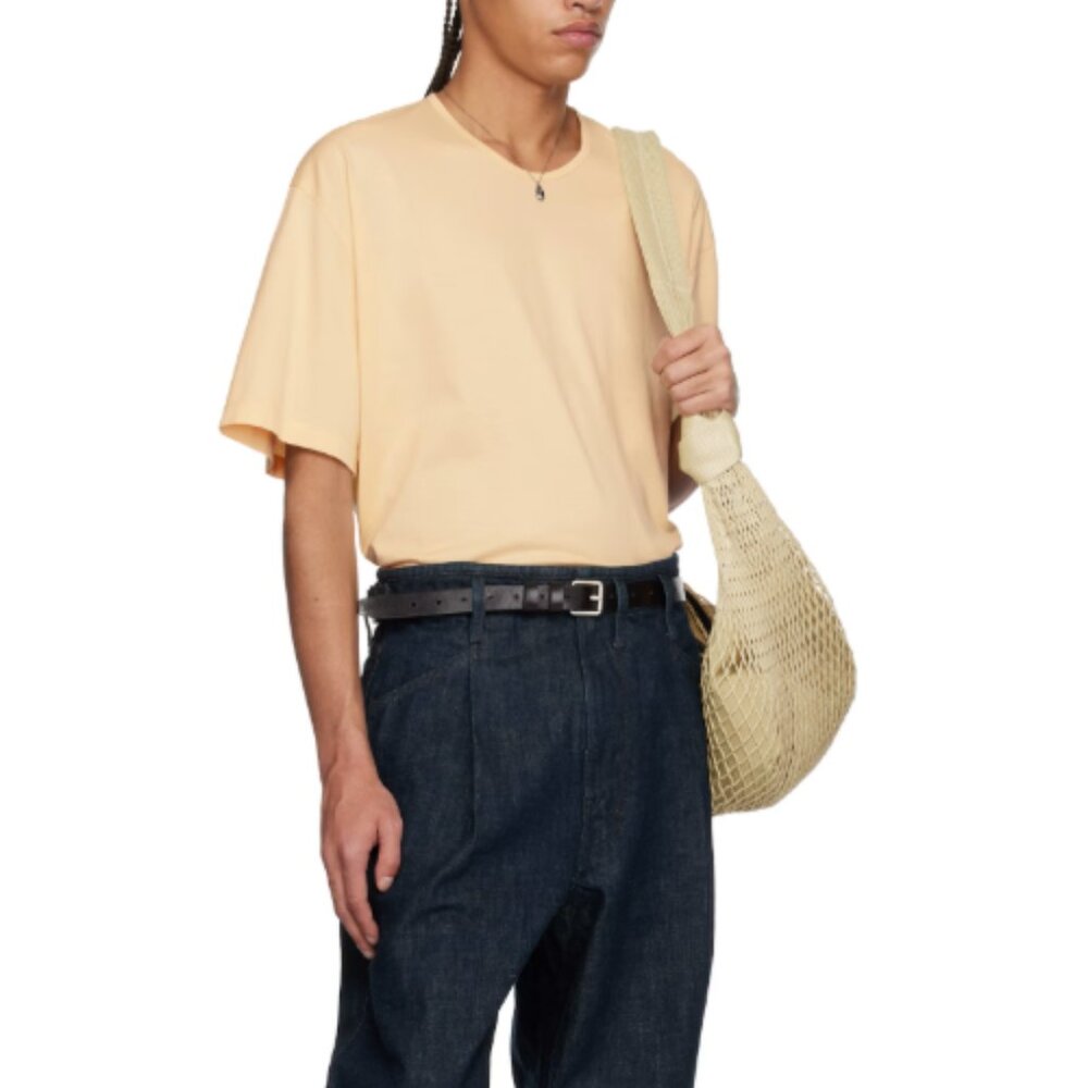 BNWT SS25 LEMAIRE RELAXED TSHIRT ICE APRICOT XL